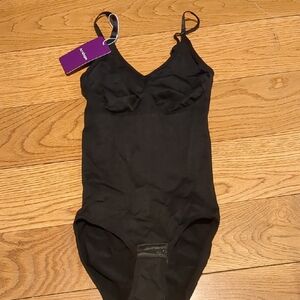 Black Bodysuit with Spaghetti Straps Sz Small